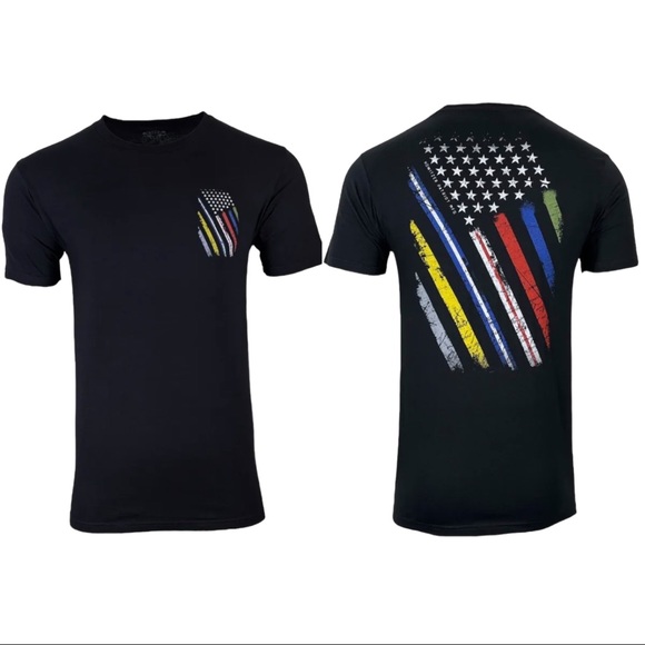 Howitzer Style Men's T-Shirt HONOR FLAG Military Grunt MFG - Picture 3 of 13